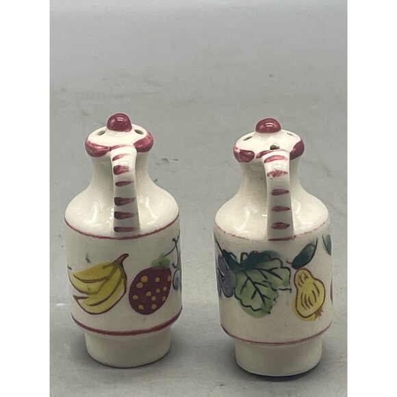 Vintage salt pepper shaker jug fruit pitcher grapes banana strawberry pear READ - Picture 3 of 6